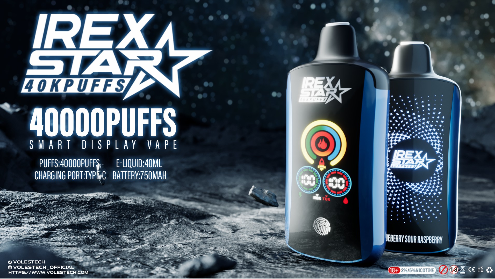 IREX Star 40k puffs Disposable Vape Pen